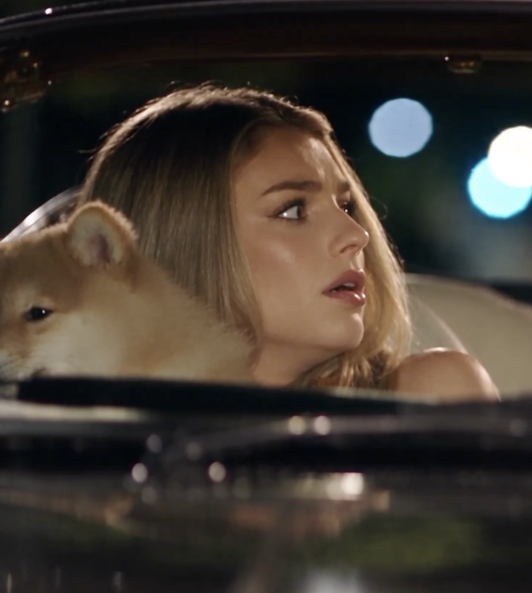 Just a baddie and her emotional support doge